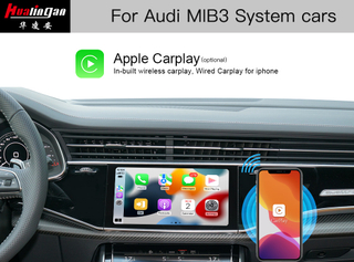 Apple CarPlay Audi A7 S7 RS7 MIB2 Wireless Android Auto Full Scree Mirroring Android Wi-Fi Google Maps HD DVR Camera 