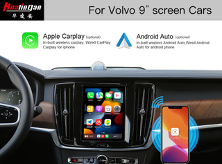 Aftermarket VOLVO XC90 With 9 inch Touch Screen Video in Motion Wireless Apple CarPlay Fullscreen Android Auto Mirroring Android System Navigation