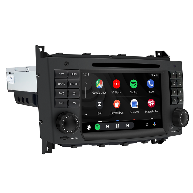 Mercedes W211 W219 C219 W463 W209 C20 Android Radio E-G-CLS-CLK Stereo Replacement 7in TouchScreen Apple CarPlay Andriod Auto DVD WiFi Autoradio 2000 2001 2002 2003 2004 2005 2006 2007 2008 2009 2010