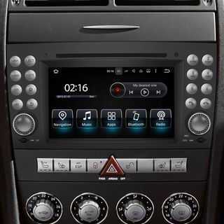 Autoradio Mercedes Slk R171 W171 SLK200 SLK280 SLK300 SLK350 SLK55 Radio Upgrade 7in TouchScreen Apple CarPlay Andriod Auto Spotify DVD WiFi Android 13 Dash Kit 2004 2005 2006 2007 2008 2009 2010