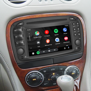 Hualingan AutoRadio for Mercedes Comand SL500 R230 Radio Stereo SL300 SL350 SL55 SL63 Head Unit Upgrade 6.2"Touch Screen DVD Apple CarPlay Android Auto Replacement Aftermarket Navigation 2003 2005 