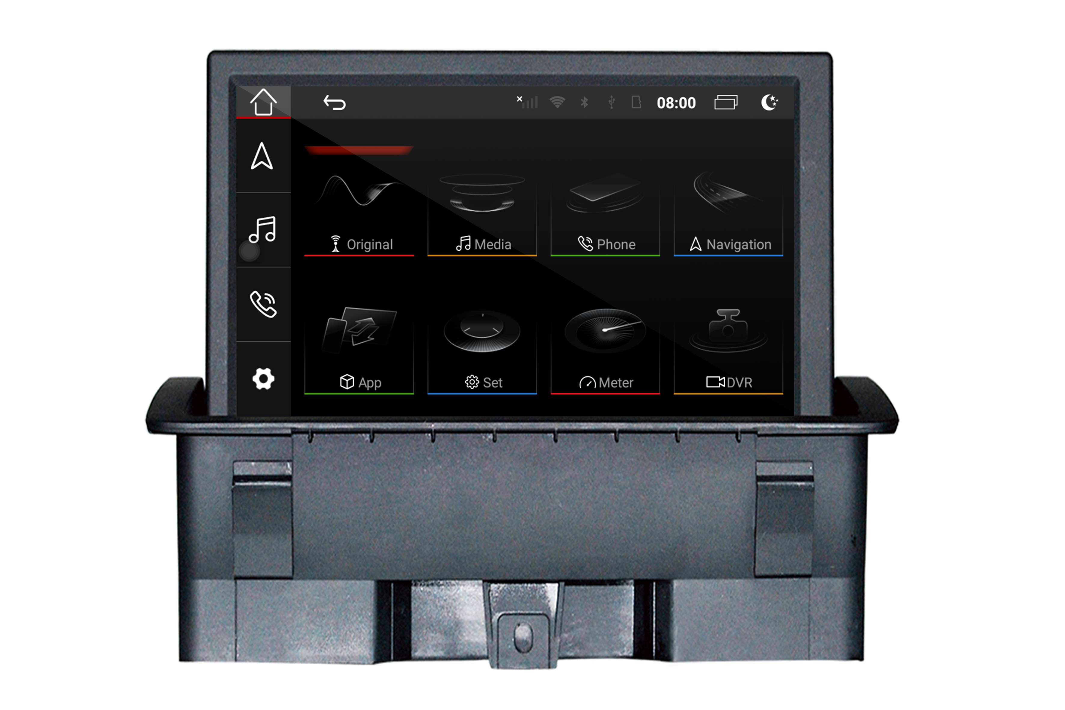 Audi 7 inch Touch Screen Upgrade A1 S1 8X RMC Radio Stereo Kit Wireless Apple CarPlay Android Auto GPS Navigation 4G Wi-Fi Android 13 Apps Netflix Spotify Prime Video Reddit Twitch Waze Games