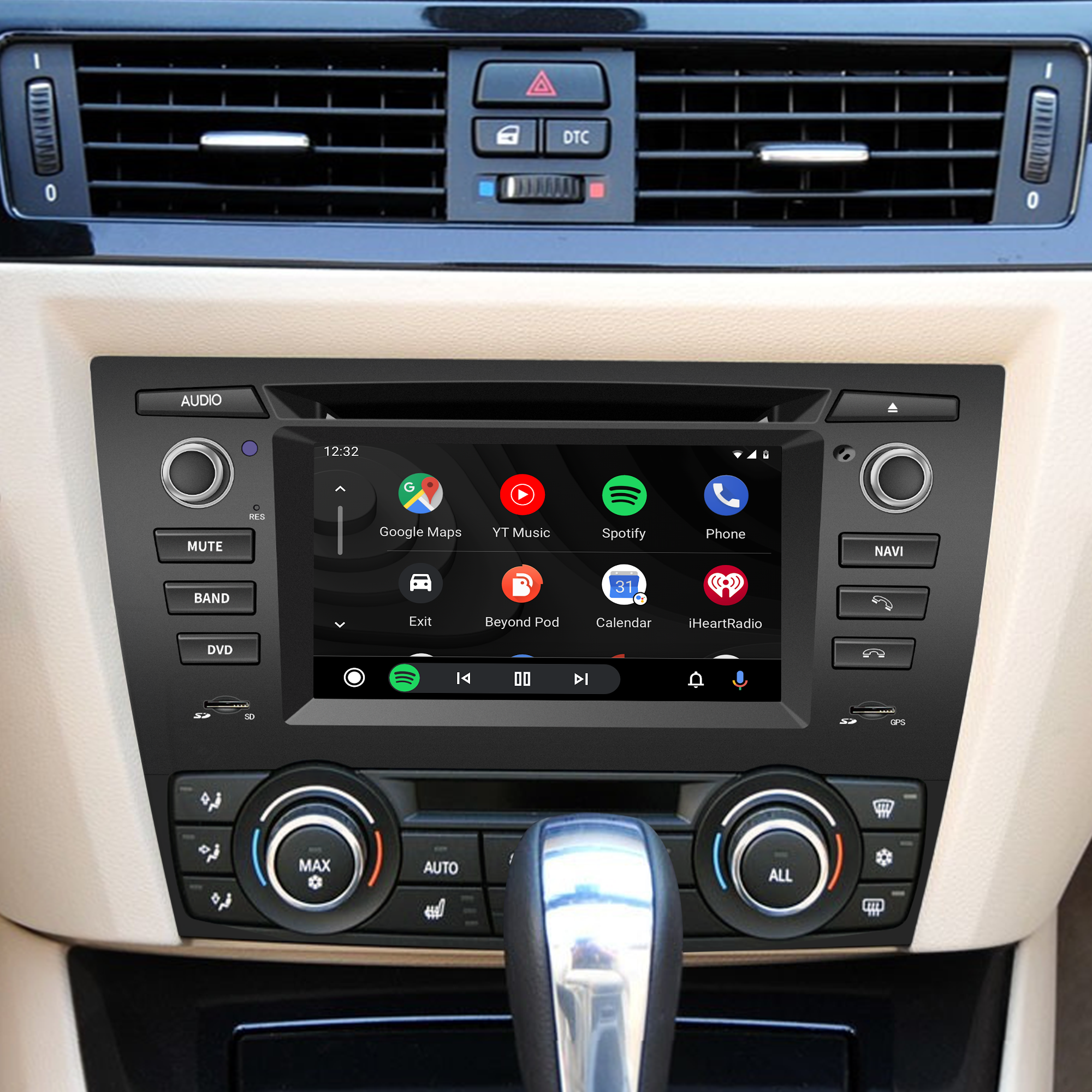 Hualingan BMW 3 Series E90 E91 E92 E93 Android Radio Head Unit 6.2 Inch TouchScreen Car Stereo Upgrade Car GPS Navigation Wireless Apple CarPlay Fullscreen Audroid Auto Wifi 4G Bluetooth