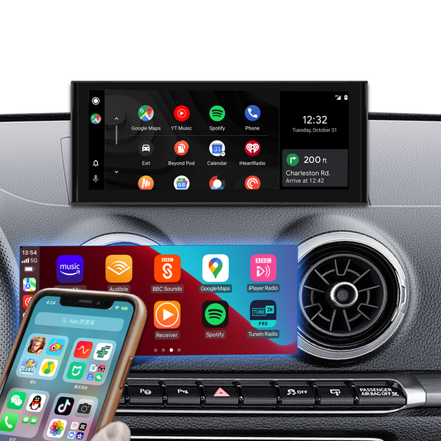 Audi A3 8V Apple CarPlay Upgrade 10.25-inch Touchscreen Android Auto Radio Stereo Navigation Andoid 13 Multimedia Functionalities Use Apps Netflix YouTube Amazon Prime Video Reddit Facebook Apple TV+ 