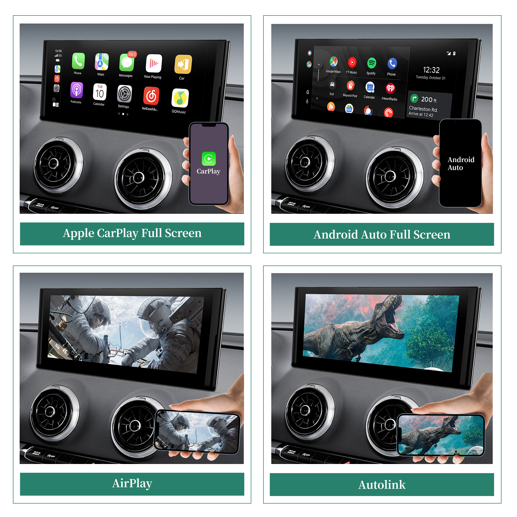 Hualingan hla-1266 Audi A3 S3 RS3 8V MIB 12.3 inch android screen mirror