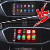 Wired To Wireless CarPlay Android Auto Adapter for Audi A6 A7 A8 Q6 Q7 Q8 MIB2P MIB3 Android 13 Netflix Spotify Prime Video Reddit Twitch Waze Games GPS Navigation 4G Wi-Fi 