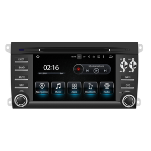 Porsche Cayenne Stereo Upgrade 6.2 Touch Screen Autoradio CarPlay Android Auto Mirror Netflix Spotify Android 13 Apps Navigation Games Music Apple Maps Backup Cameras DVD WiFi