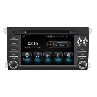 Porsche Cayenne Stereo Upgrade 7.0 Touch Screen Autoradio CarPlay Android Auto Mirror Netflix Spotify Android 13 Apps Navigation Games Music Apple Maps Backup Cameras DVD WiFi