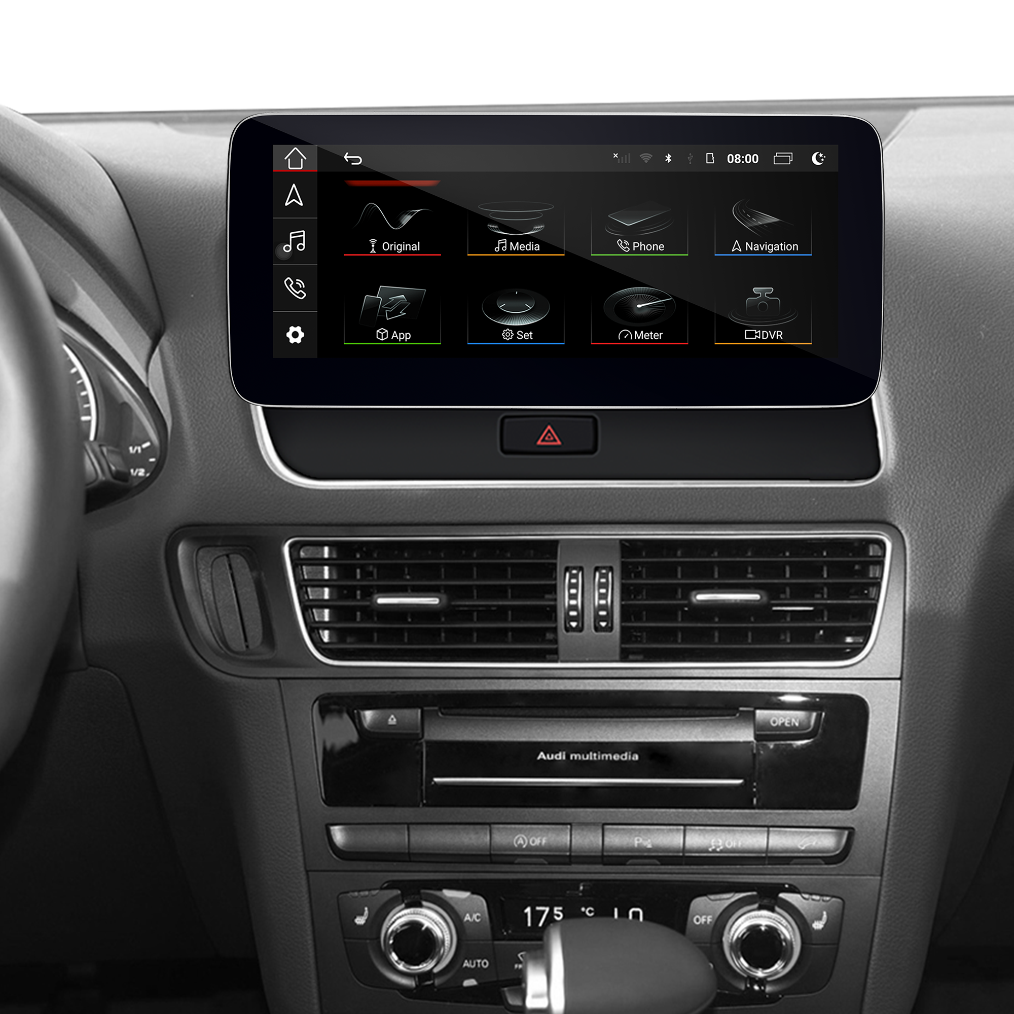 Apple CarPlay Retrofit Kit for Audi Q5 MMI 2G Radio 10.25 Touch Screen Wireless Android Auto Screen Mirroring phone's Access Apps Navigation Netflix Spotify Reddit Twitter Waze Tumblr Hulu WiFi 