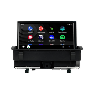 Audi Q3 RSQ3 8U MMI 3G Apple CarPlay Retrofit 8 inch Touch Screen Wireless Android Auto Android 13 Apps Netflix Spotify Reddit Facebook YouTube WhatsApp Navigation Backup Cameras Screen Mirror iPhone