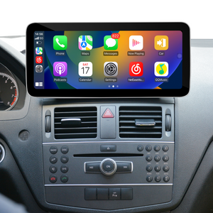 Mercedes W204 C204 S204 NTG4 Android Auto Retrofit Kit Upgrade 10.25 Touch Screen Wireless Apple CarPlay Android 14 Apps Navigation Netflix Spotify Facebook YouTube Reverse Camera Screen Mirroring