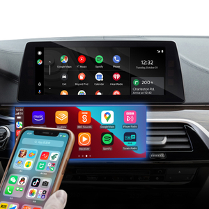 Hualingan CarPlay Adapter for BMW 5 Series M5 NBT EVO iD6 G30 G31 G38 Wireless CarPlay Android Auto Screen Mirror 8.8/10.25 iDrive Screen Android Apps Navigation Google Maps Spotify Netflix Telegram