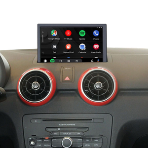 Hualingan 7-inch Touch Screen Upgrade for Audi A1 S1 8X Wireless Apple CarPlay Split Screen Mode Android Auto iPhone Apps Mirror Full Screen Navigation Google Maps Netflix Spotify Games Backup Cameras