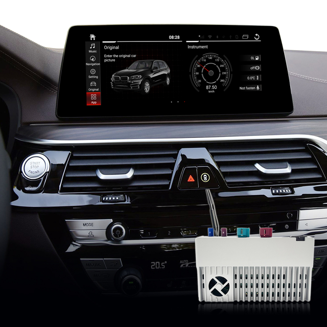 Hualingan CarPlay Adapter for BMW 5 Series G30 G31 G38 iD7 MGU Upgrade 3 in 1 Wireless CarPlay&Android Auto&Android 13 Netflix WhatsApp Spotify Pinterest Navigation Mirroring 10.25/12.3 Full Screen
