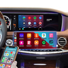 Hualingan CarPlay AI Adapter for Mercedes S-Class NTG5-5.2 W222 V222 X222 VV222 C217 A217 Wireless Apple CarPlay Android Auto Full Screen to 12.3 Touch Apps Netflix Spotify Prime Video Navigation 