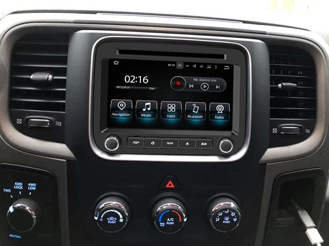 Dodge Ram Truck Radio Stereo Uconnect Multi Media for 1500 2500 3500 4500 5500 7" Touch Screen Apple CarPlay Android Auto GPS Navi BT DVD RDS FM AM MP3 Head Unit 