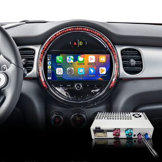 Mini Cooper CarPlay Adapter for Mini NBT EVO F56 8.8-inch Screen Wireless Apple CarPlay and Android Auto Full Screen Mirroring Phone Apps Netflix Twitter Google Maps Calls Via Bluetooth 