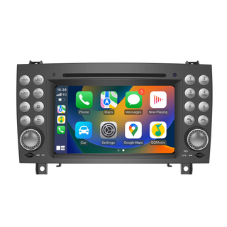 Mercedes SLK R171 W171 Radio Replacement 7 inch Android Screen Apple CarPlay Wireless Android Auto Full (Split) Screen Mirroring App Netflix YouTube Spotify Wi-Fi USB Navigation Waze Vehicle Cameras