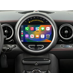 6.5 Mini Cooper CIC R57 Apple CarPlay Upgrade 8-inch Android Touch Screen Wireless Android Auto Support Install Vehicle Cameras Download Android Apps Games Music Movies TV Receive Calls Via Bluetooth