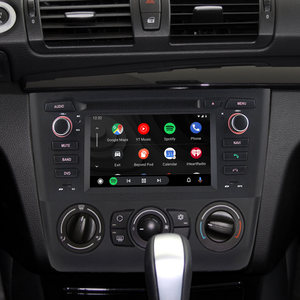 Auto Head Unit for BMW 1 Series E81 E82 E88 Radio Upgrade 6.2 Inch Touch Screen Android Os Car Stereo Double Din Apple CarPlay Android Auto Backup RDS DVD BT Cameras Aftermarket GPS Navigation Wi-Fi