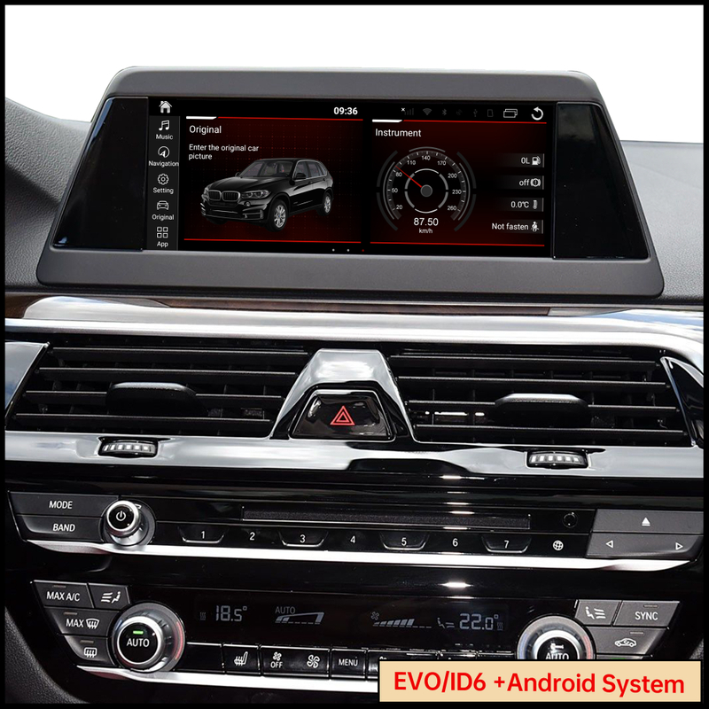 BMW 5 Series Android Auto for NBT EVO IDrive 6 Retrofit 8.8 Inch BMW F10 F11 F07 CarPlay Wired To Wireless Adapter,Smartphone Screen Mirror Android Apps Facebook Twitter Instagram LinkedIn