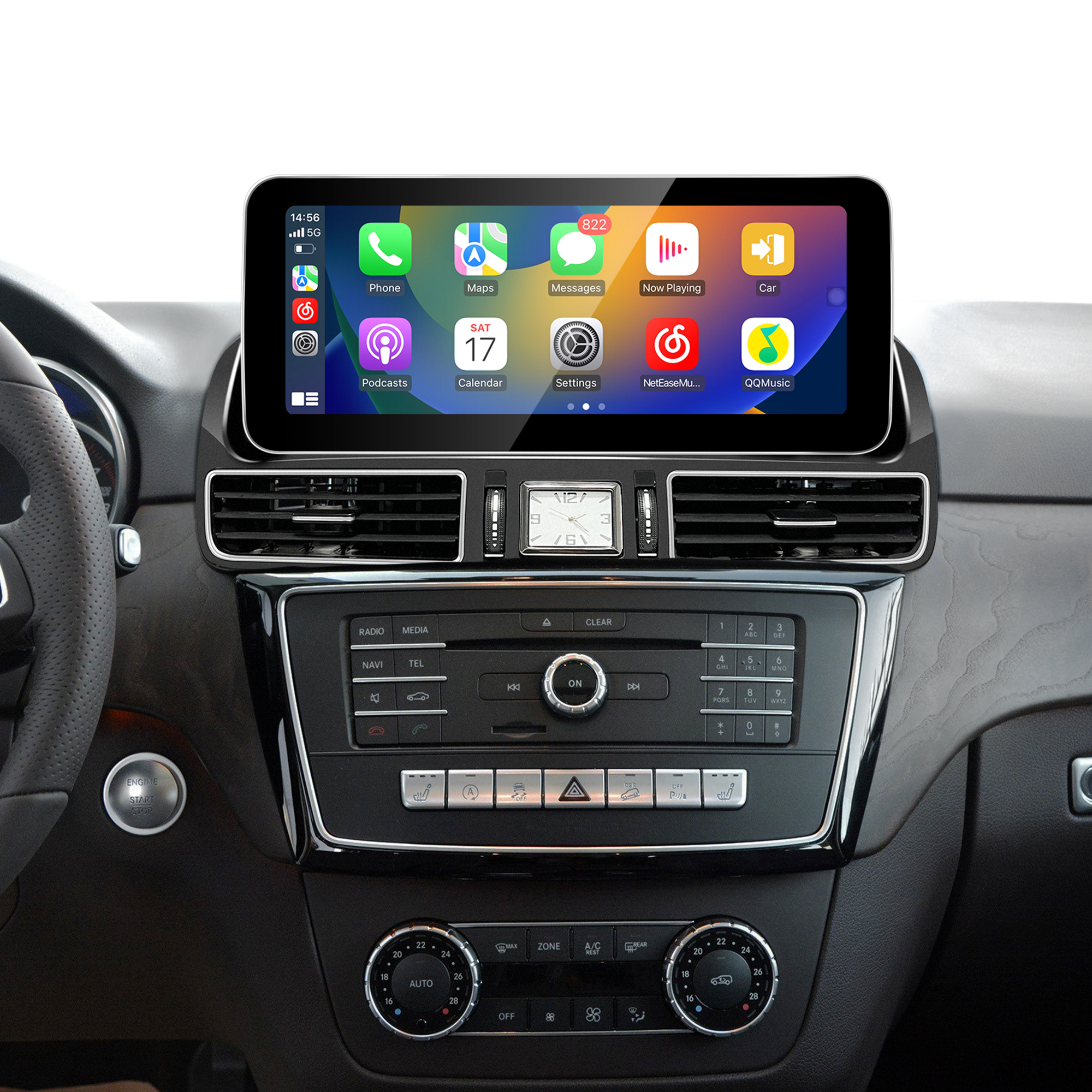 hualingan hla-1239 Mercedes GLE W292 apple carplay