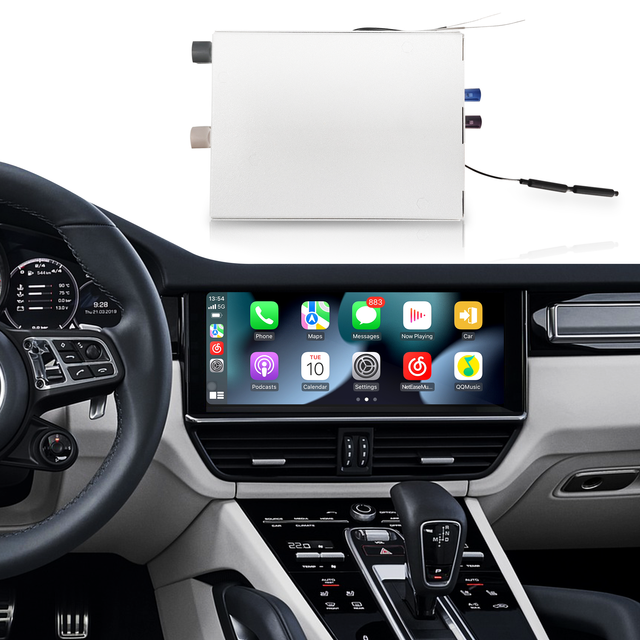 Wireless CarPlay & Android Auto for Porsche Cayenne,Macan,911,PCM 5.0 Upgrade Add YouTube, Netflix,Spotify,Google Maps Full Screen Mirroring on 10.9 Screen,Support Backup Camera install