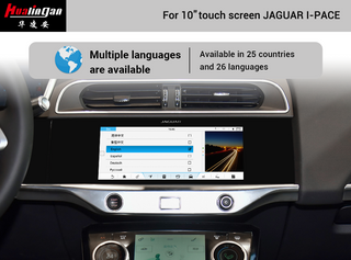 Hualingan Jaguar I Pace Touch Screen Apple Carplay Android Auto Upgrade Android 12 Android AI BOX Retrofit Fullscreen Mirroring Navigation Maps Reversing Camera Wifi Video Youtube