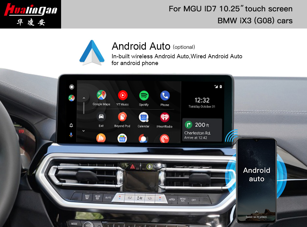 BMW iX3 G08 MGU Apple CarPlay Retrofit Android AUto Upgrade CarPlay AI BOX 