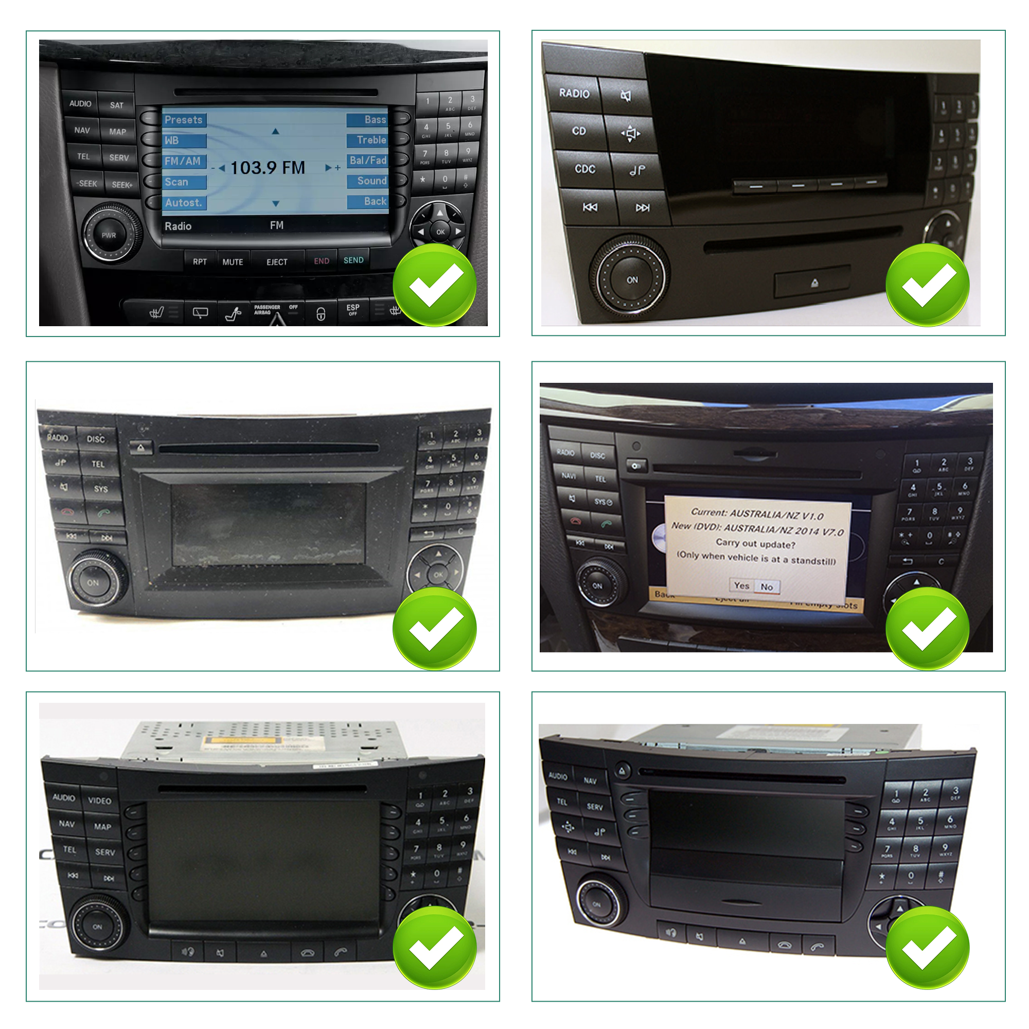 Hualinan Autoradio for Mercedes E/G/CLS/CLK W209 W211 W219 W463 Stereo Radio Head Unit Upgrade 7