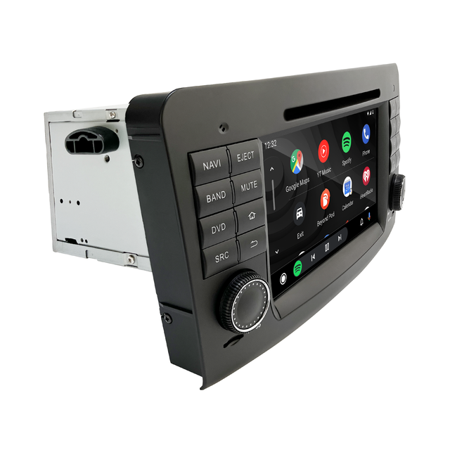 Hualingan 7-inch Android Screen for Mercedes A-Class A169 Radio Upgrade Apple CarPlay Wireless Android Auto Split Screen Mirroring Full Screen iPhone Navigation Spotify Twitch WhatsApp Reverse Cameras