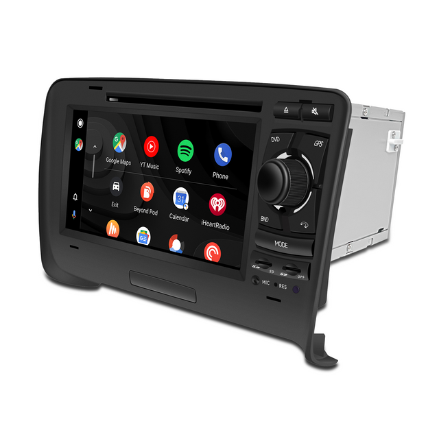 Hualingan Audi TT Mk2 Radio Android Head Unit Bluetooth 7.0 Inch TouchScreen Car Stereo Upgrade Car GPS Navigation Wireless Apple CarPlay Fullscreen Audroid Auto Wifi 4G 
