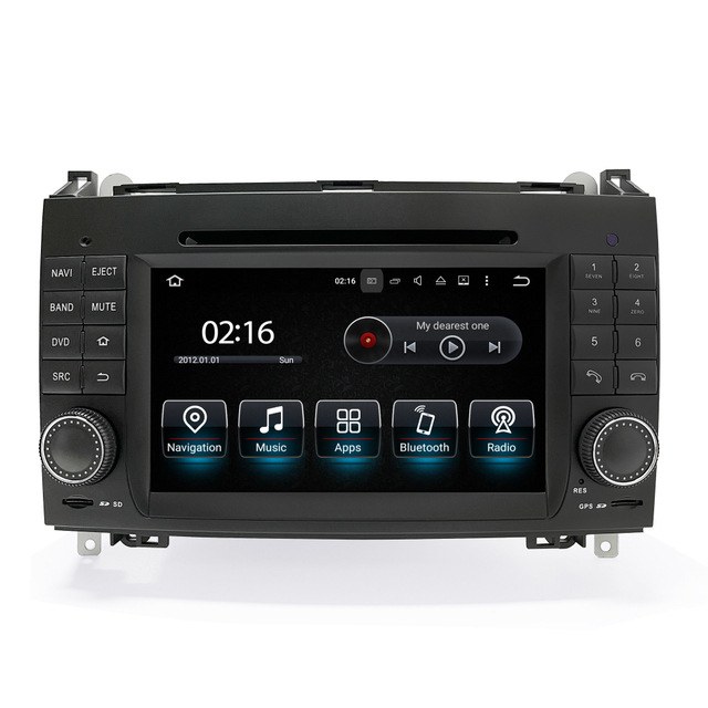 Hualinan Autoradio for Mercedes Sprinter W169 W245 W639 Viano/Vito VW Crafter Stereo Radio Head Unit Upgrade 7
