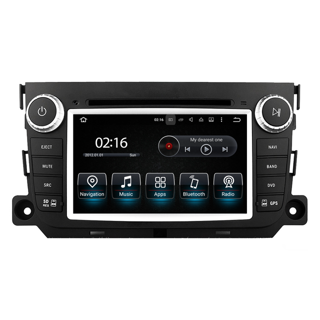 Smart Fortwo W451 Forfour W454 Radio Replacement 7 inch Aftermarket Head Unit Navigation Upgrade Wireless CarPlay Android Auto Full Screen Mirroring Backup Camera BT WiFi DVD Netflix Spotify TikTok