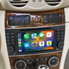 7 Inch TouchScreen Radio Dash Kit for Mercedes CLK-W209 CLS-W219 (2002-2009) Double Din Car Stereo Android 13 CarPlay Android Auto GPS Navigtio Backup Cameras Netflix YouTube Spotify Games Music Waze