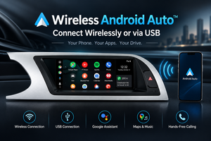 Audi A4 S4 RS4 B8 Apple CarPlay | 8.8" Android Screen Upgrade for 6.5"/7" MMI 3G & MMI 3G+, Wireless Android Auto