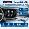 Hualingan Android Retrofit Adapter for Volvo XC60 S60 V60 Wireless CarPlay Android Auto Full-Screen Mirroring, Google Play Store, HDMI Output, DAB+, 360° & Backup Camera Support 