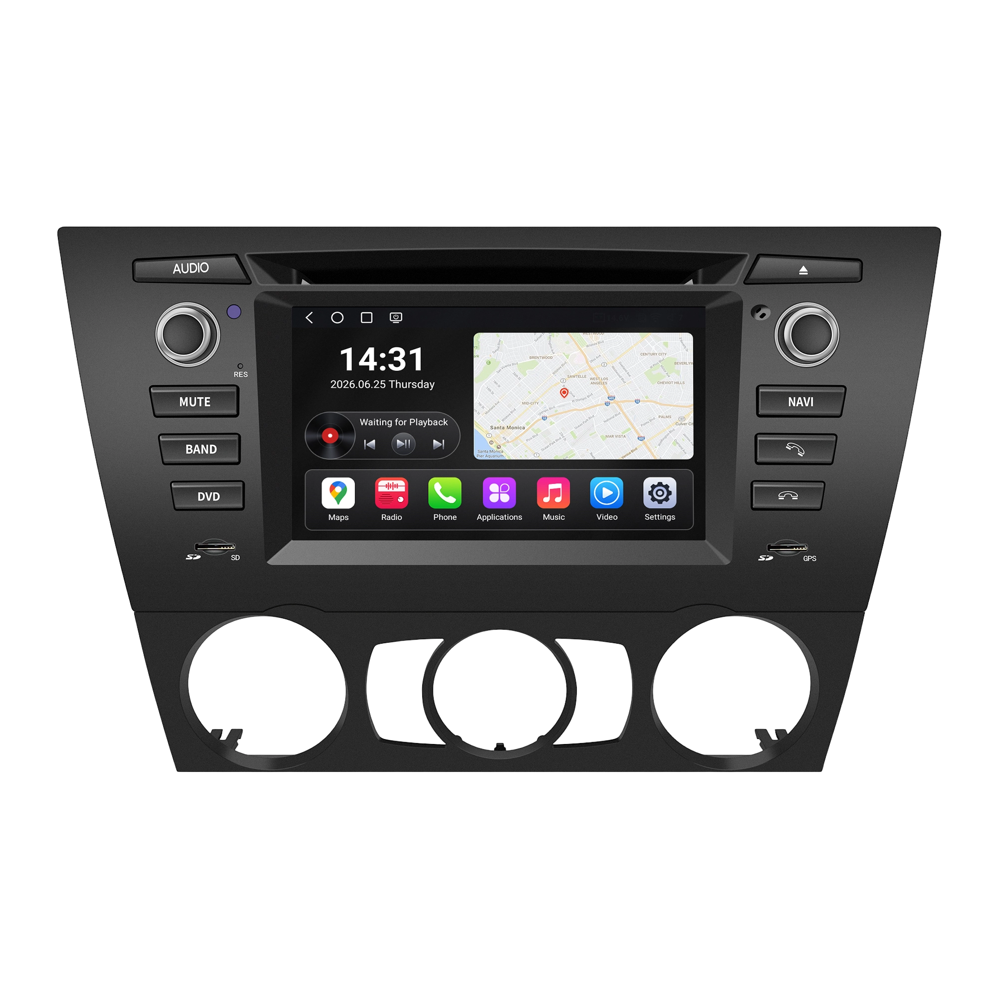 Autoradio BMW E91 E92 E93 E90 Head Unit Apple CarPlay | 6.2" Touch Screen , Android Auto & DVD