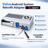 Volvo XC60 S60 V60 Wireless CarPlay Retrofit Adapter | Android Auto Google Play Store, Full-Screen Phone Mirroring, USB-to-HDMI Output, DAB+, 360° & Backup Camera Support