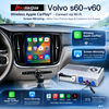 Volvo XC60 S60 V60 Wireless CarPlay Retrofit Adapter | Android Auto Google Play Store, Full-Screen Phone Mirroring, USB-to-HDMI Output, DAB+, 360° & Backup Camera Support