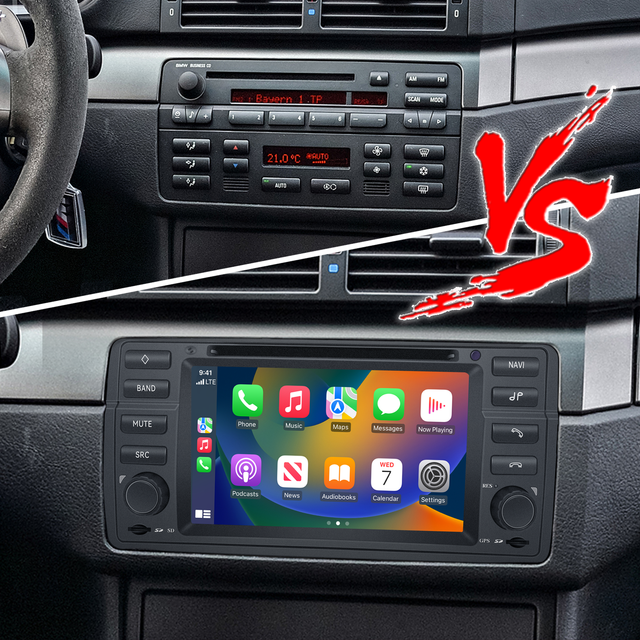 BMW E46 Car Radio & Head Unit | Wireless Apple CarPlay, Android Auto & 7" Android Touch Screen