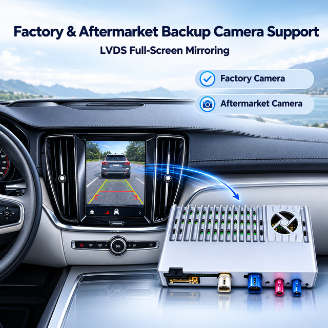 HL-6011 CarPlay Android Auto Camera Interface For Volvo V60 9 inch TouchScreen (2019-Now) 