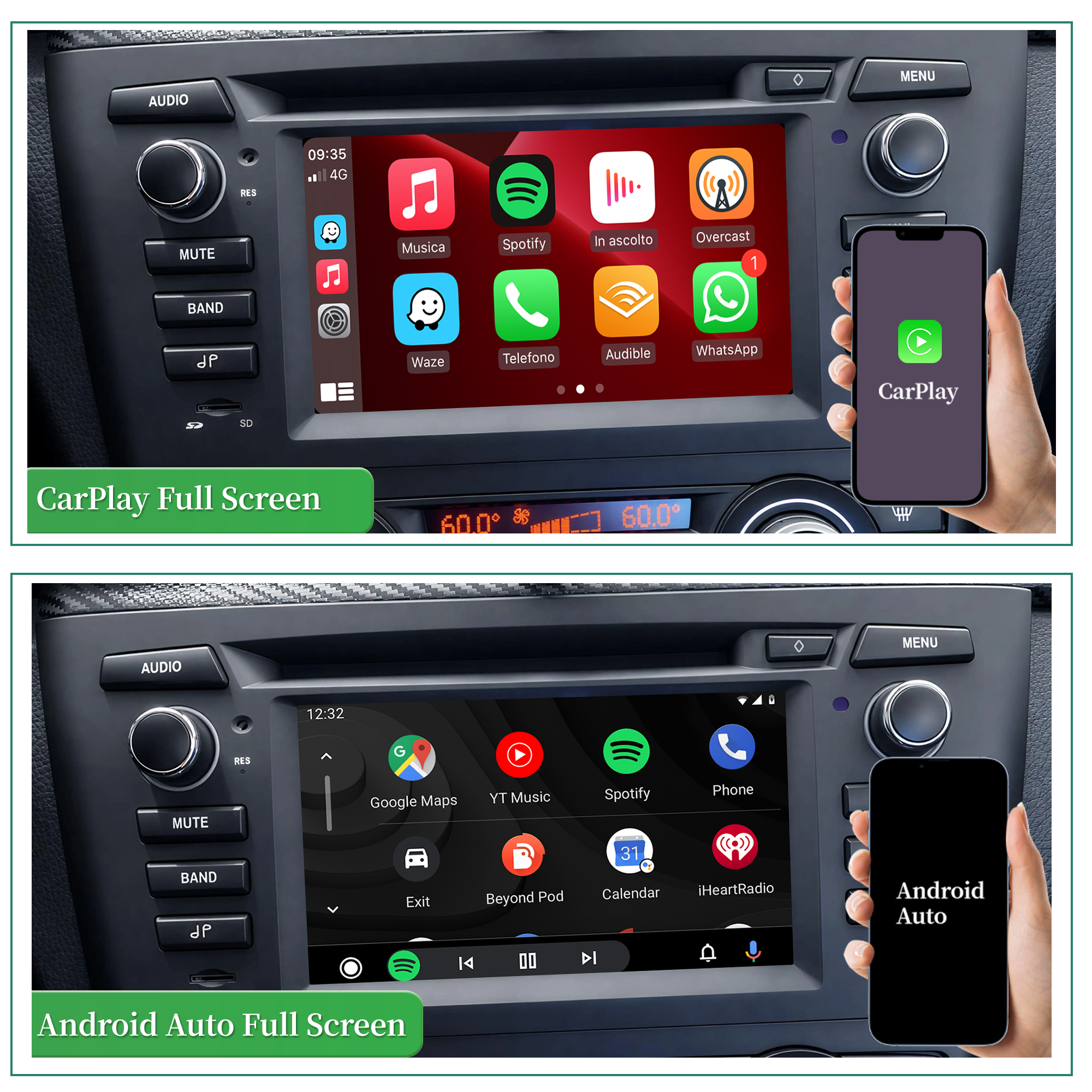 Hualingan HL-8820&nbsp;Automat&nbsp;BMW 1 Series E81 E82 E87 E88&nbsp;Screen mirroring