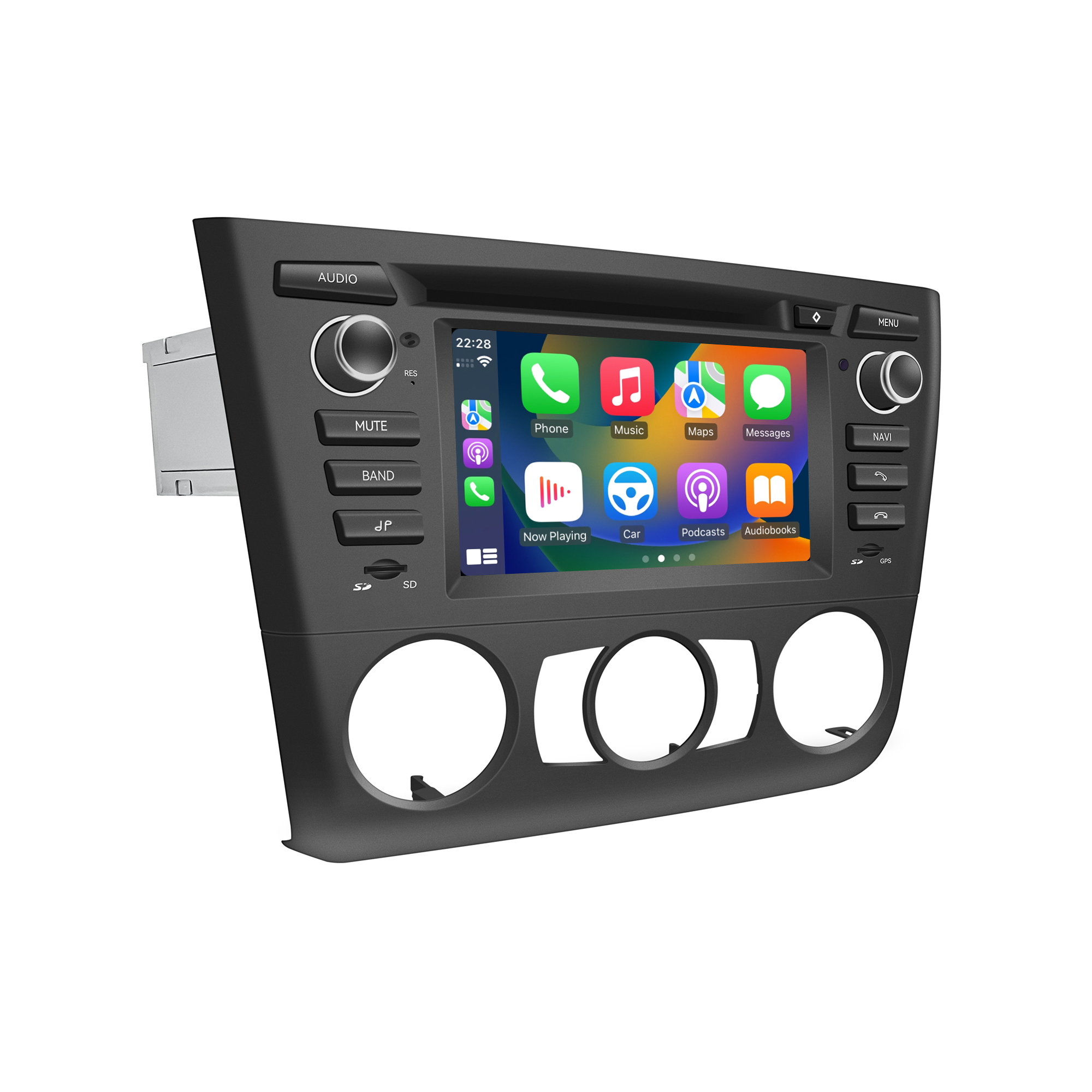 BMW 1 Series Replacement Radio Upgrade for E81 E82 E87 E88 (2004-2011) with 6.2-Inch Android Screen, Wireless Apple CarPlay & Android Auto (Manual) 