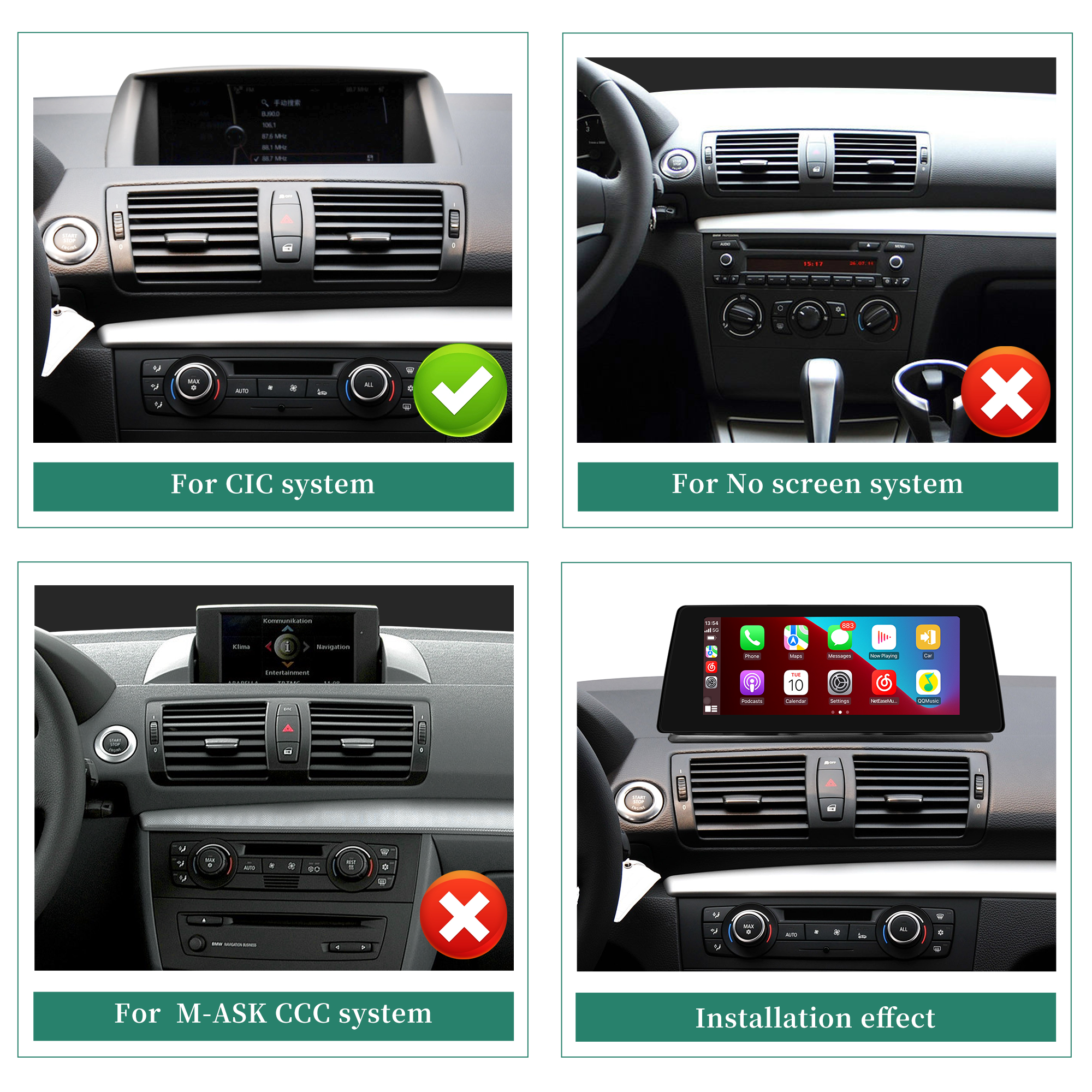 Hualingan HL-1022-2 BMW 1 Series CIC&nbsp;Compatible&nbsp;