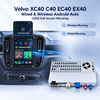 Wireless CarPlay Android Auto Adapter For Volvo XC40 EX40 C40 EC40 9"Touch Sensus Mirror Phone to Car Screen Full Screen Access IOS Apps Siri Navigation Stream Music Podcasts 