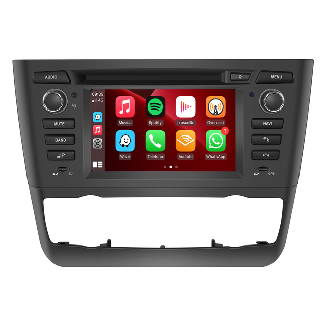 BMW 1 Series E81 E82 E87 E88 6.2" Android Screen Radio Upgrade with Wireless Apple CarPlay And Android Auto (Automat) 