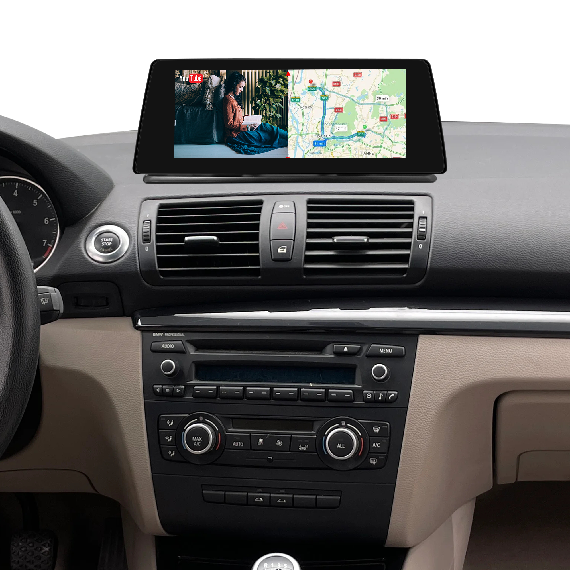 BMW 1 Series Stereo Upgrade 10.25" for E81 E82 E87 E88 | Wireless Apple CarPlay & Android Auto Radio Replacement