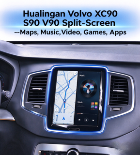 Android 13 Device for Volvo V90 9in Touch Sensus,Mirror Smartphon to Car Screen,Wired to Wireless CarPlay Android Auto Full Screen,Access Android Apps Netflix TikTok Google Maps