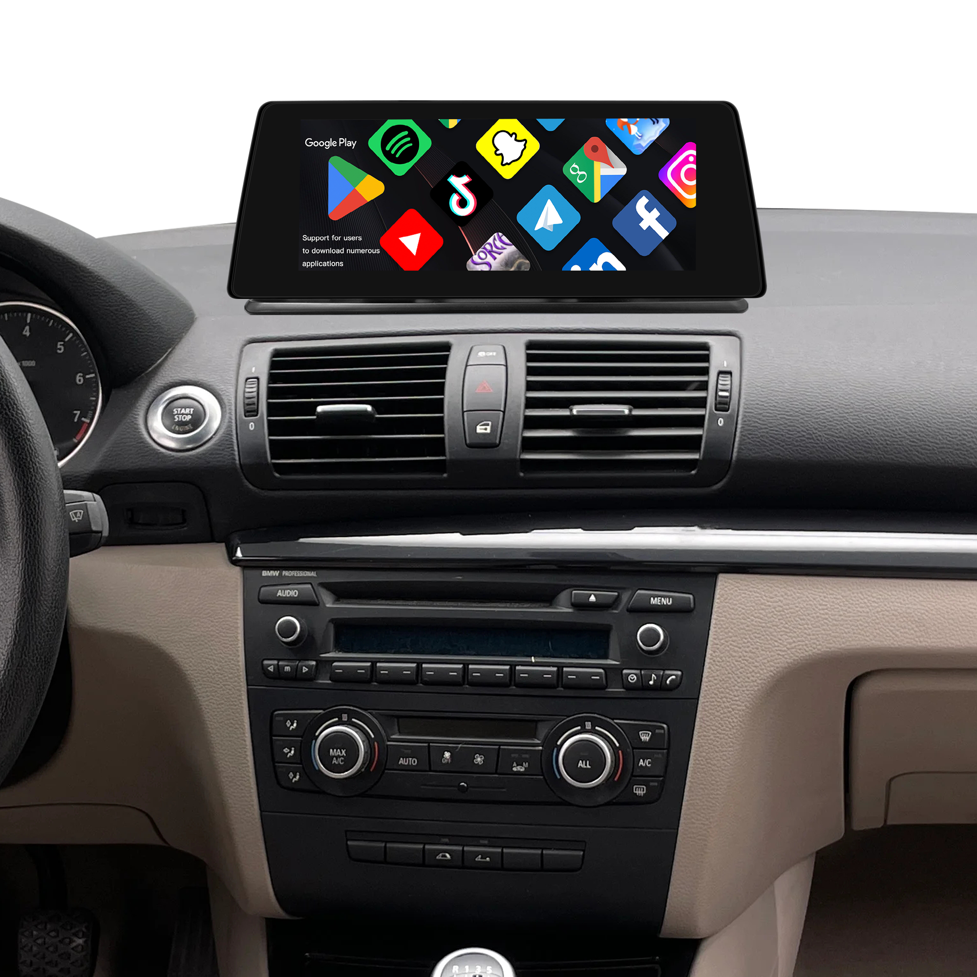 BMW 1 Series 12.3" Stereo Upgrade for E81 E82 E87 E88 | Wireless Apple CarPlay Android Auto Head Unit Replacement